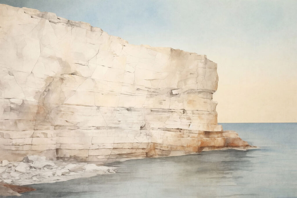 Falaise pâle — motif complet