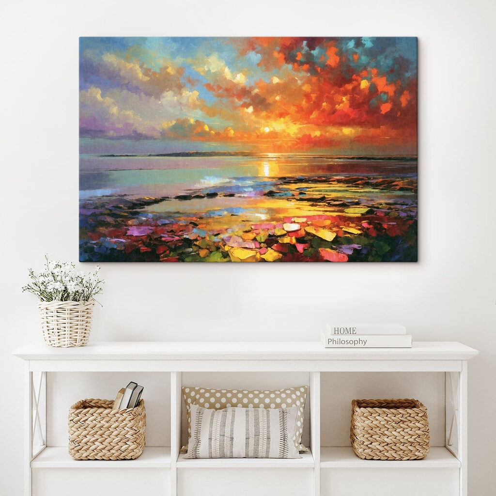Nénuphars au soleil couchant — intérieur 1
