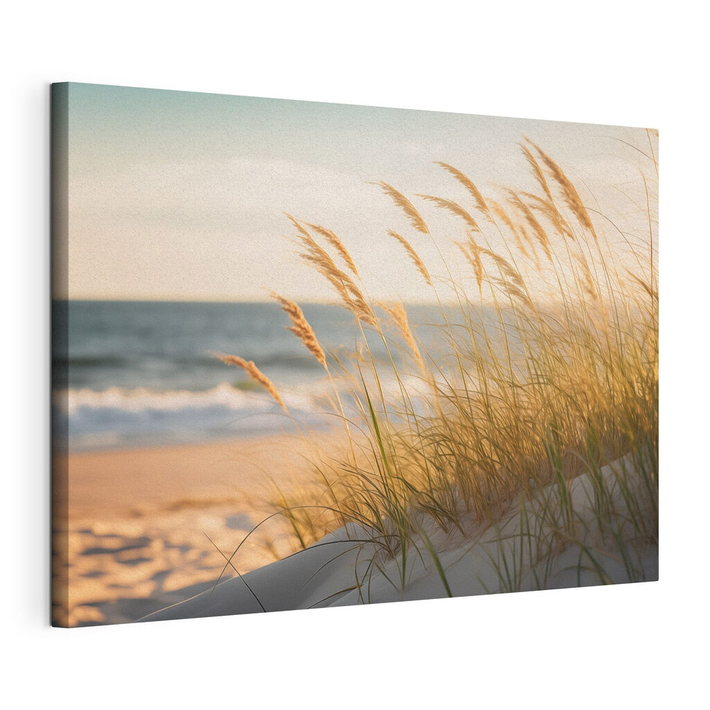 Brise sur les dunes, toile tendue et bord enveloppé