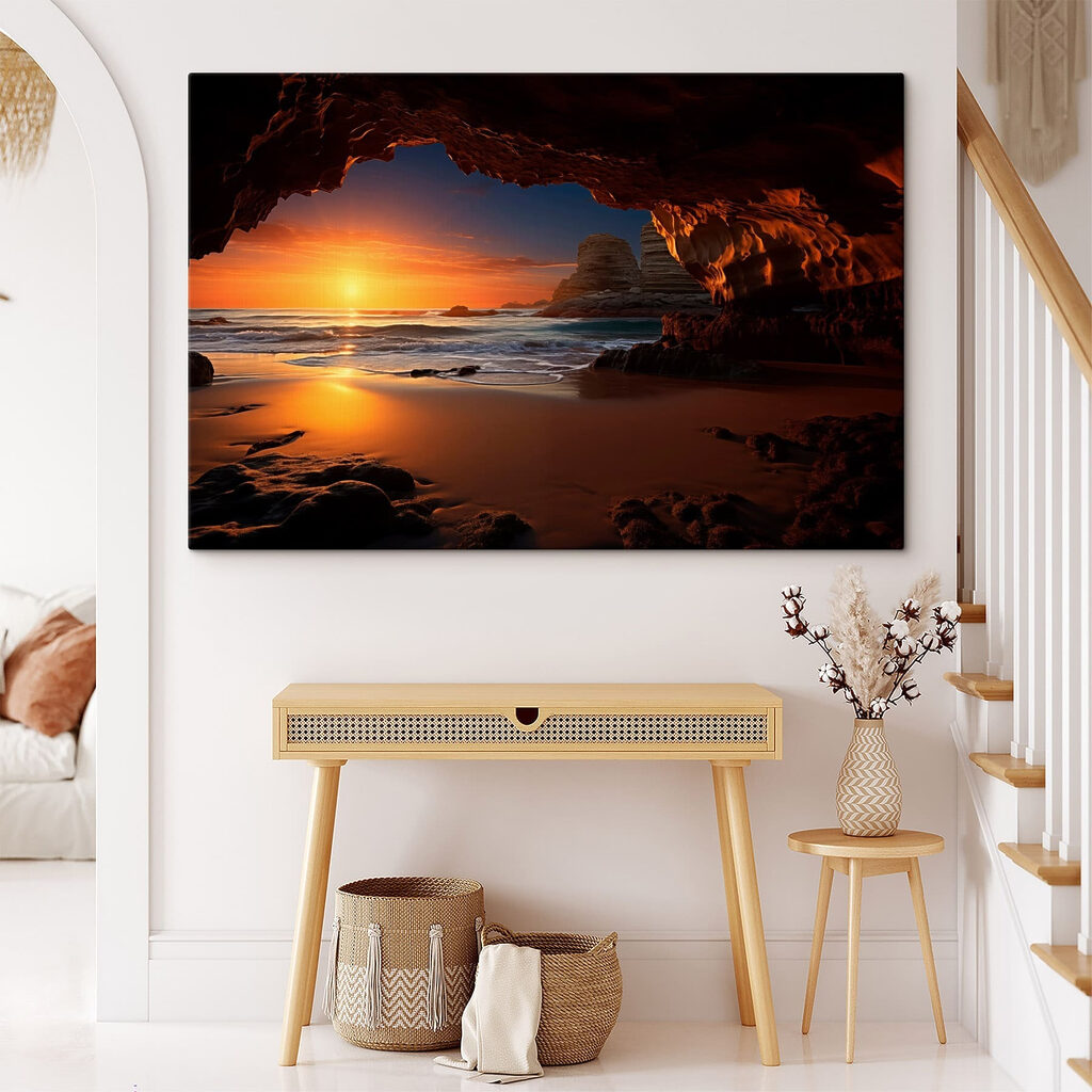 Crépuscule depuis la grotte — intérieur 2