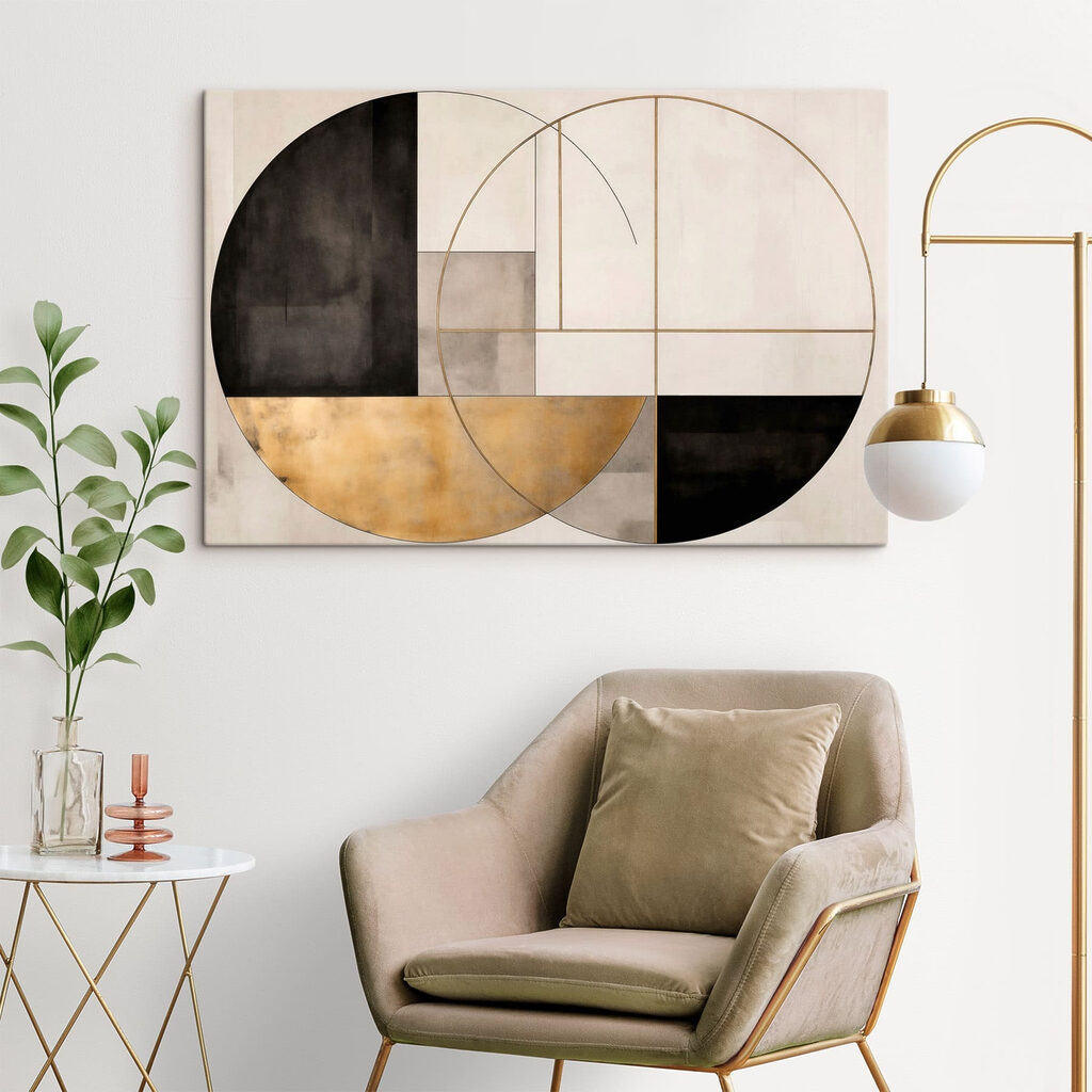 Cercle et aplats sombres — intérieur 1