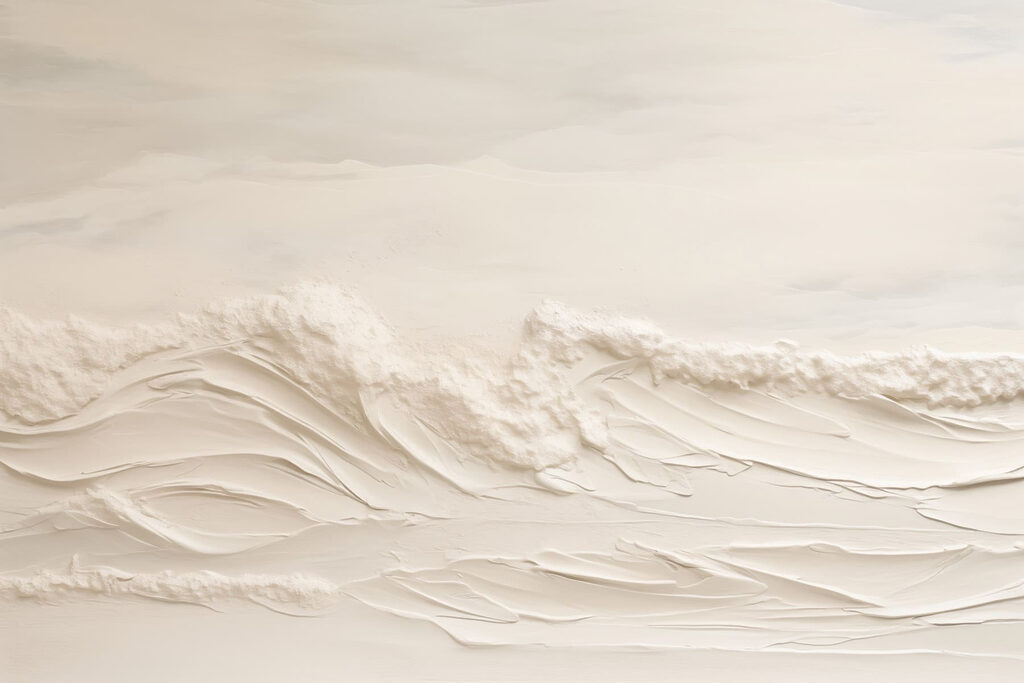 Vagues blanches en strates — motif complet