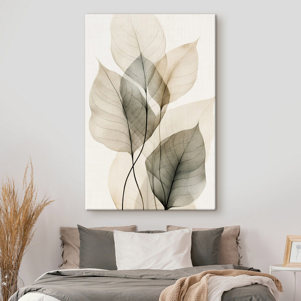Feuilles translucides nervurées — intérieur 1