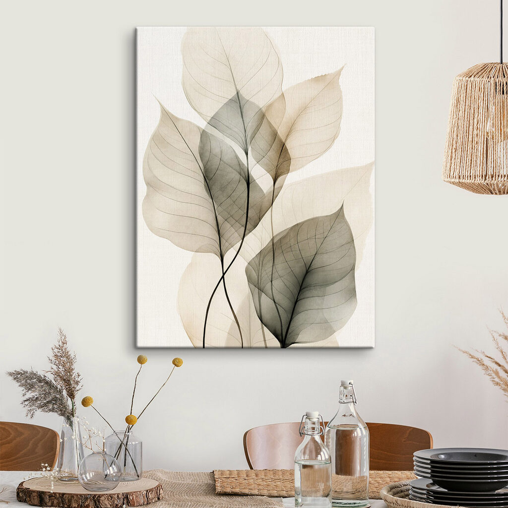 Feuilles translucides nervurées — intérieur 2