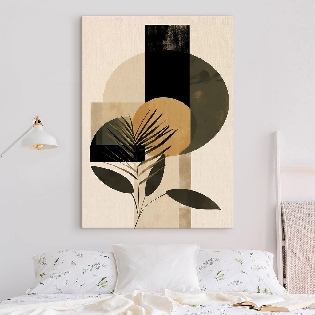 Palme entre cercles sombres — intérieur 2