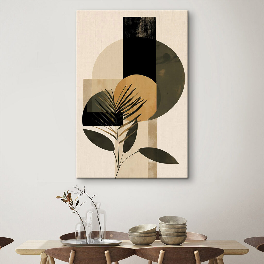 Palme entre cercles sombres — intérieur 1