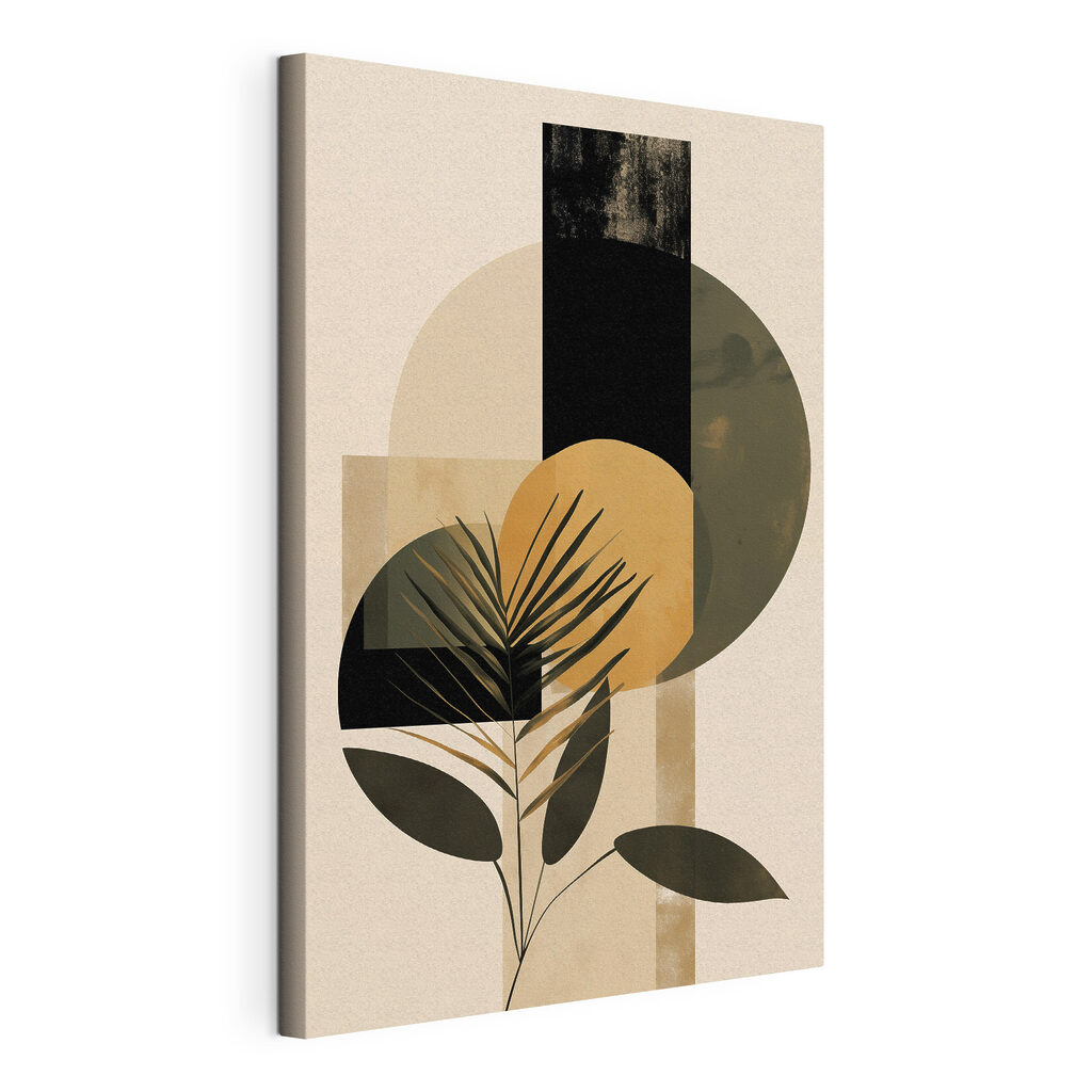 Palme entre cercles sombres — vue du produit