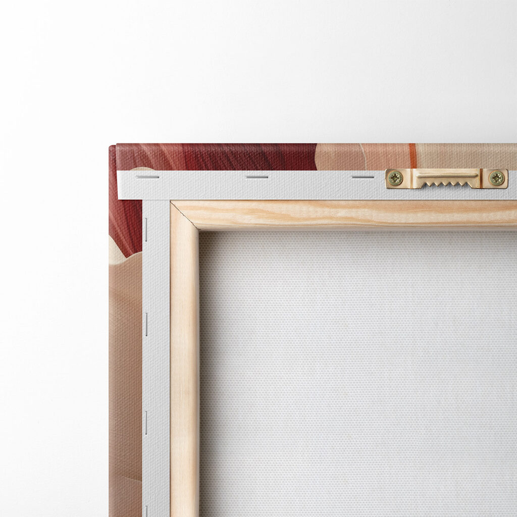 Fleurs sur rouge profond — dos