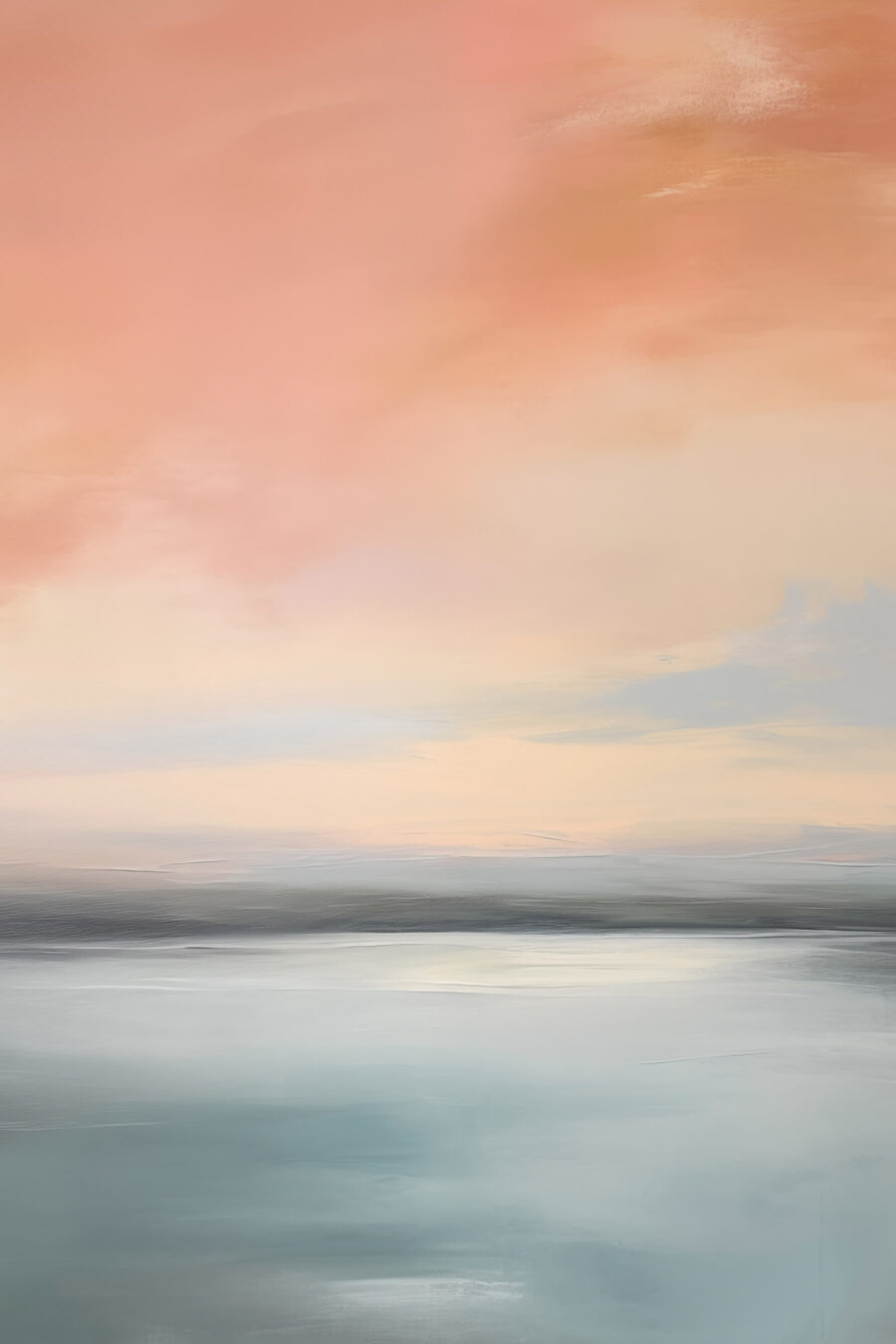 Ciel corail et silence — motif complet