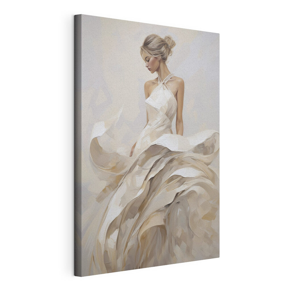 Femme en robe évasée — vue du produit