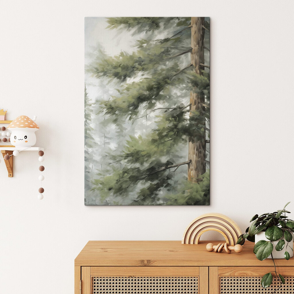 Branches vertes et tronc — intérieur 2