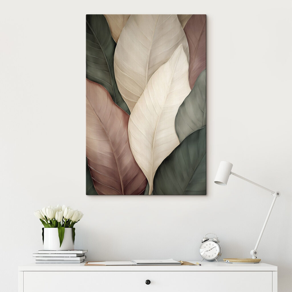 Feuilles courbes nervurées — intérieur 1