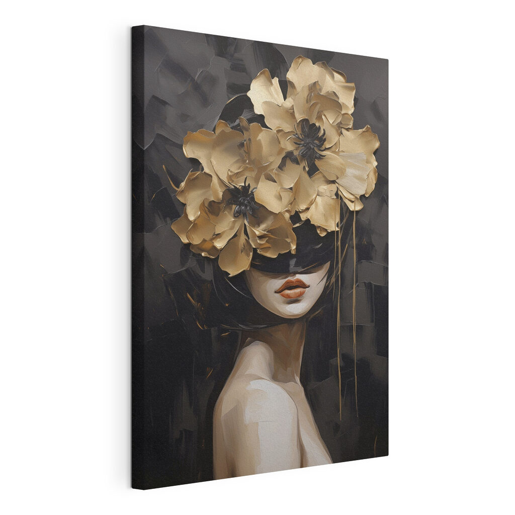 Femme aux fleurs dorées — vue du produit