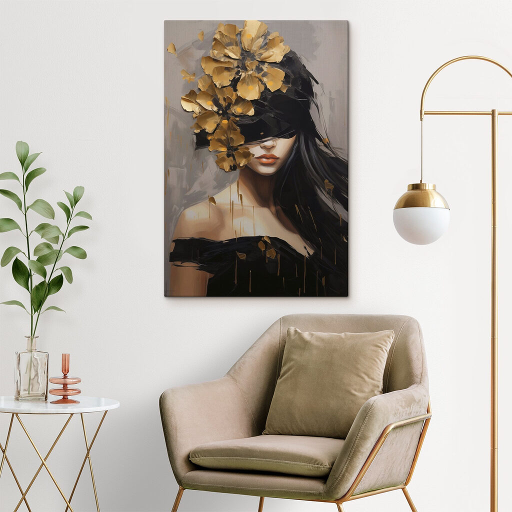 Visage aux fleurs d’or — intérieur 2