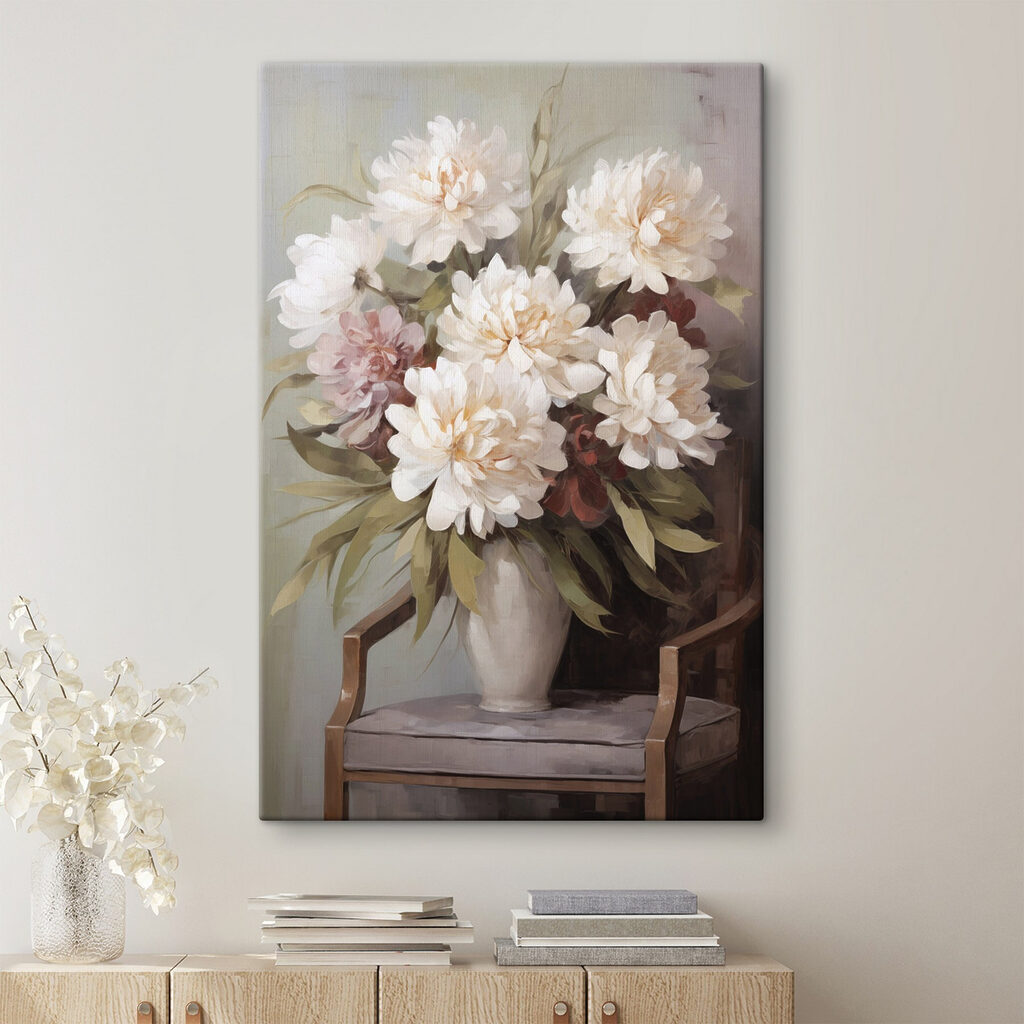 Bouquet sur la chaise — intérieur 2