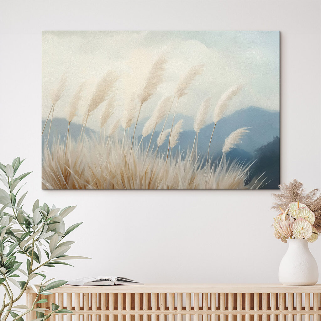 Graminées et montagnes bleues — intérieur 2