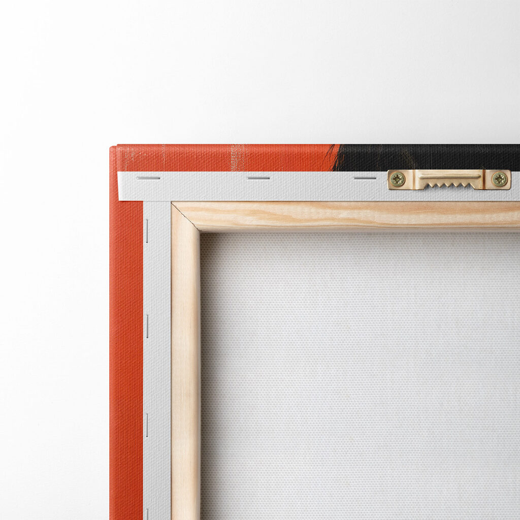 Lectrice sur fond orange — dos