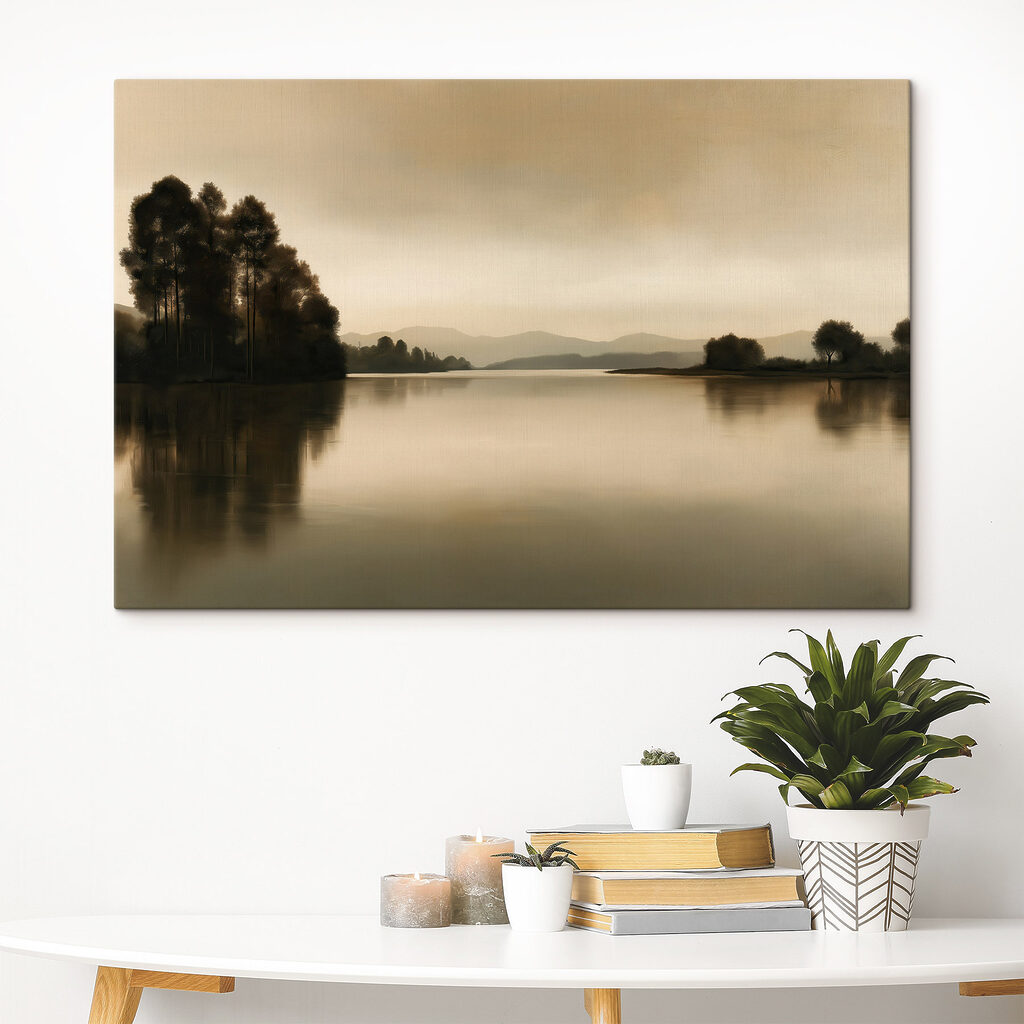 Arbres sombres en miroir — intérieur 2