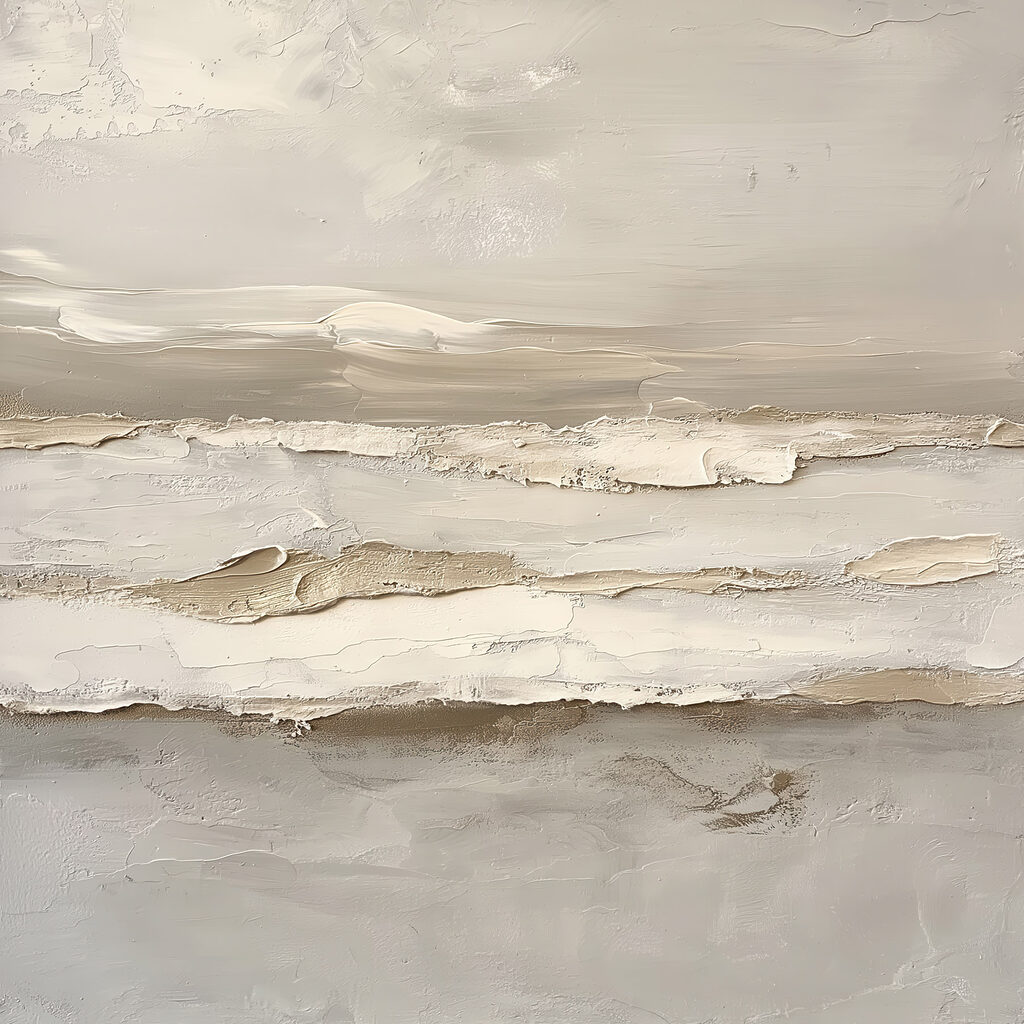Vagues paisibles au pinceau — motif complet