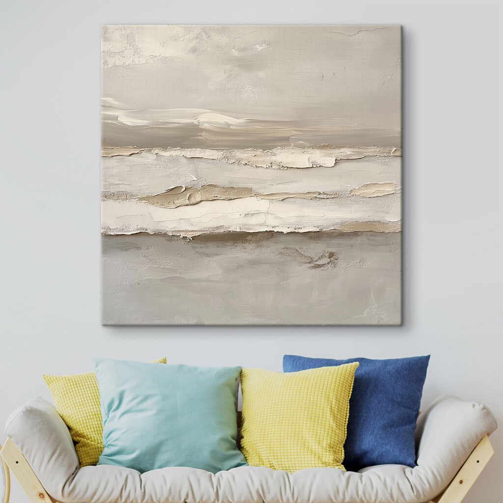 Vagues paisibles au pinceau — intérieur 1