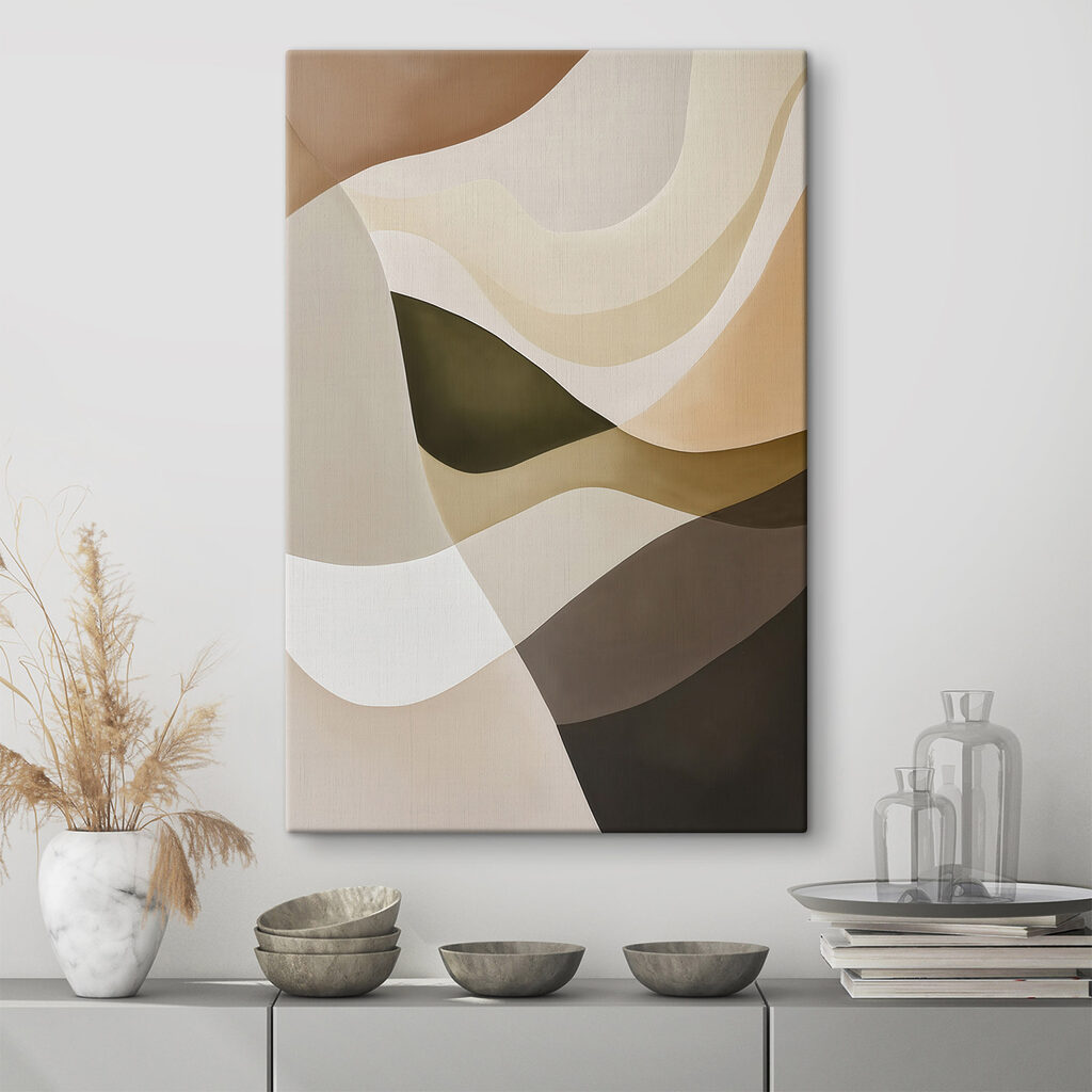Formes ondulées couleur terre — intérieur 1
