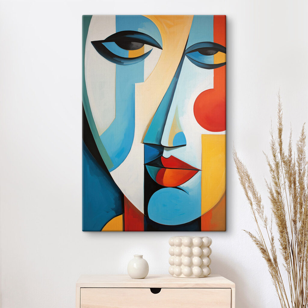 Visage coloré, yeux ouverts — intérieur 2