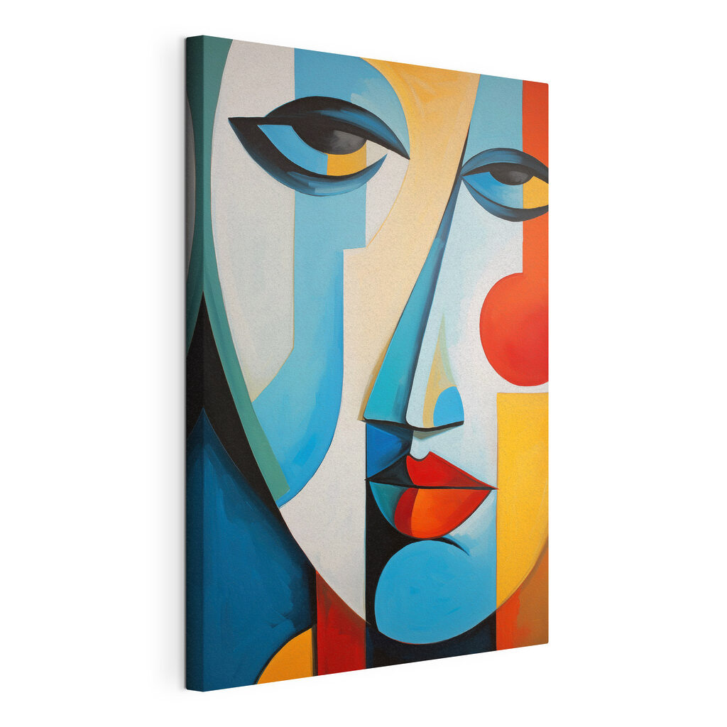 Visage coloré, yeux ouverts — vue du produit