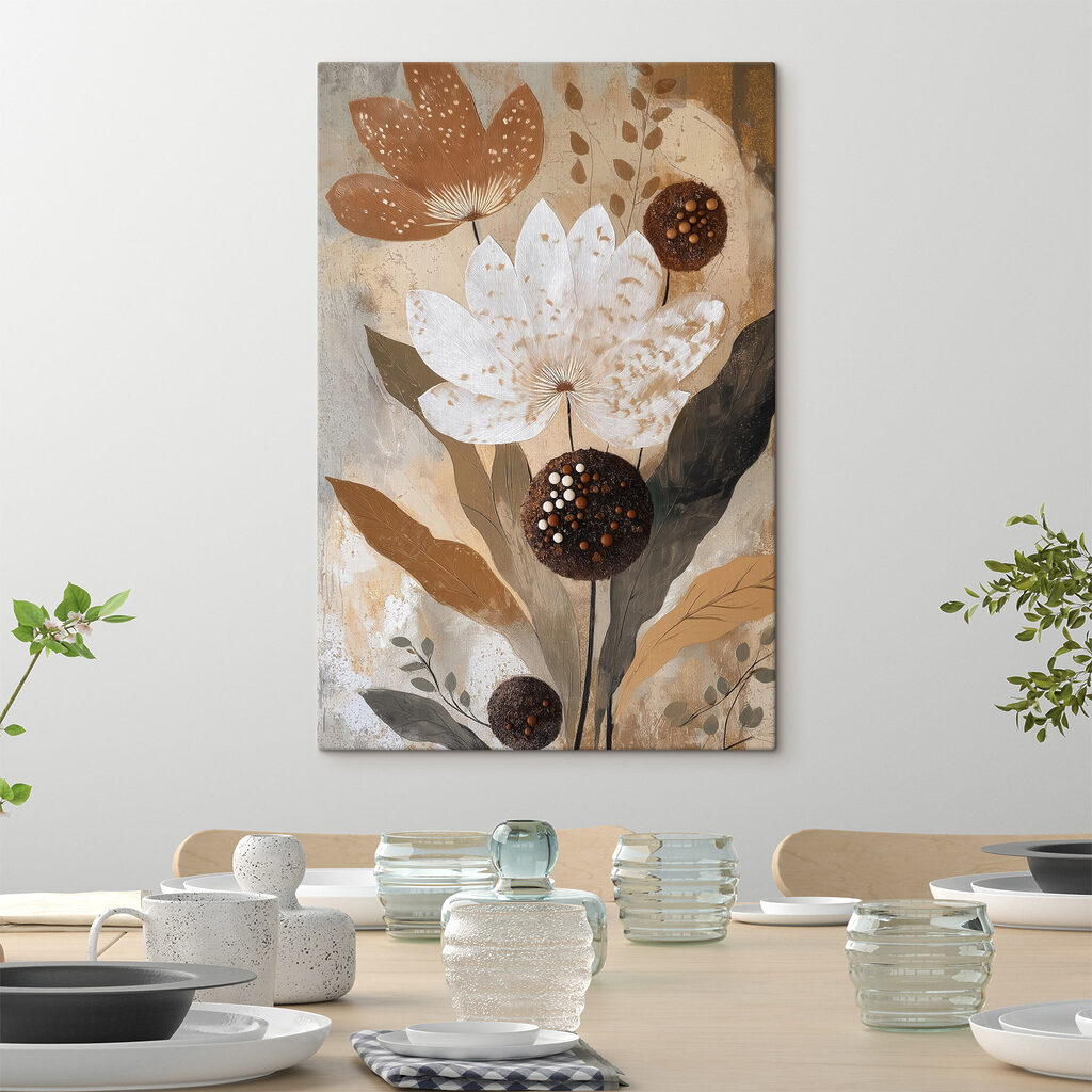 Fleurs aux cœurs pointillés — intérieur 1