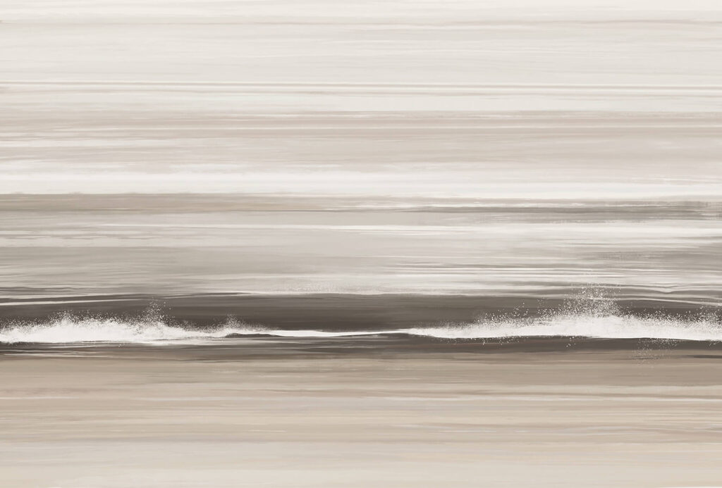 Plage blanche et brune — motif complet