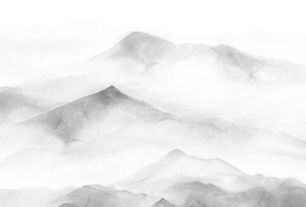Montagnes blanches et grises — motif complet