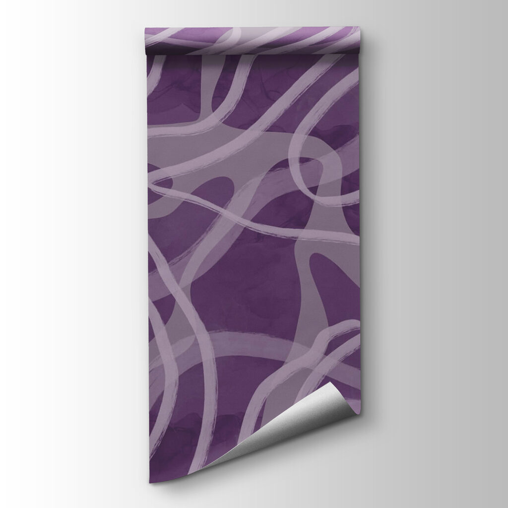 Volutes violettes et blanches — vue du produit