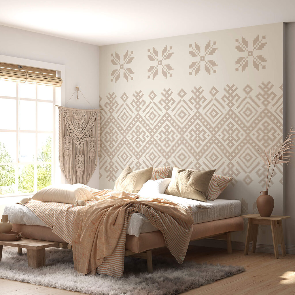 Frise géométrique et fleurettes — intérieur 2