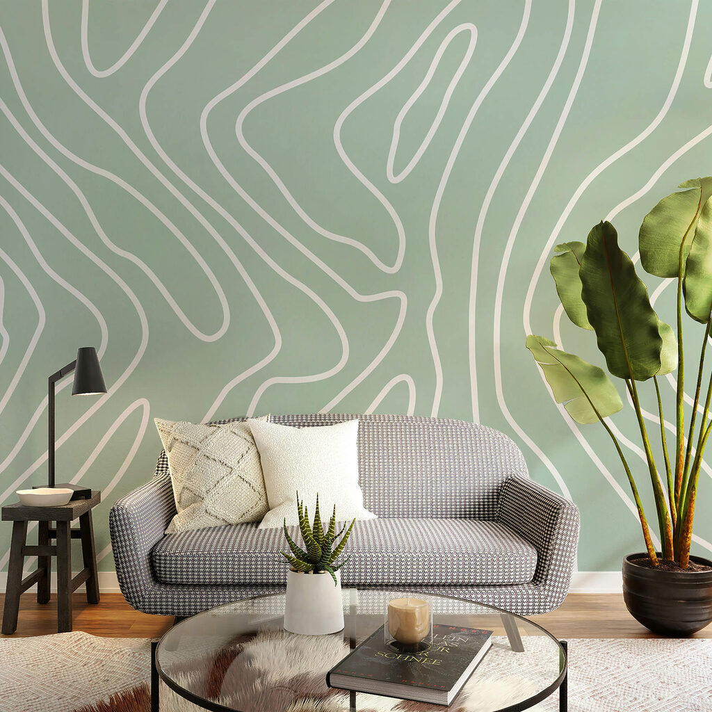 Lignes qui se ramifient dans un intérieur