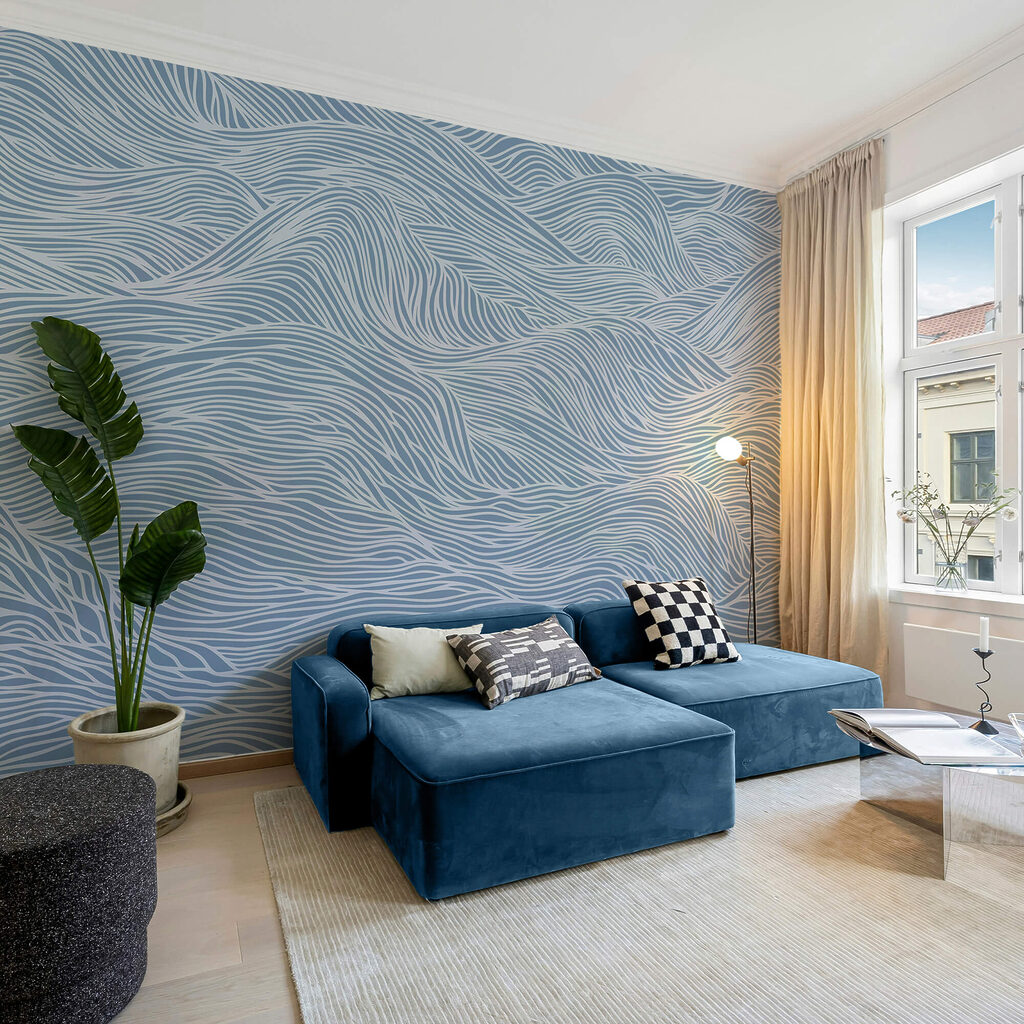 Fines vagues sans fin dans un intérieur
