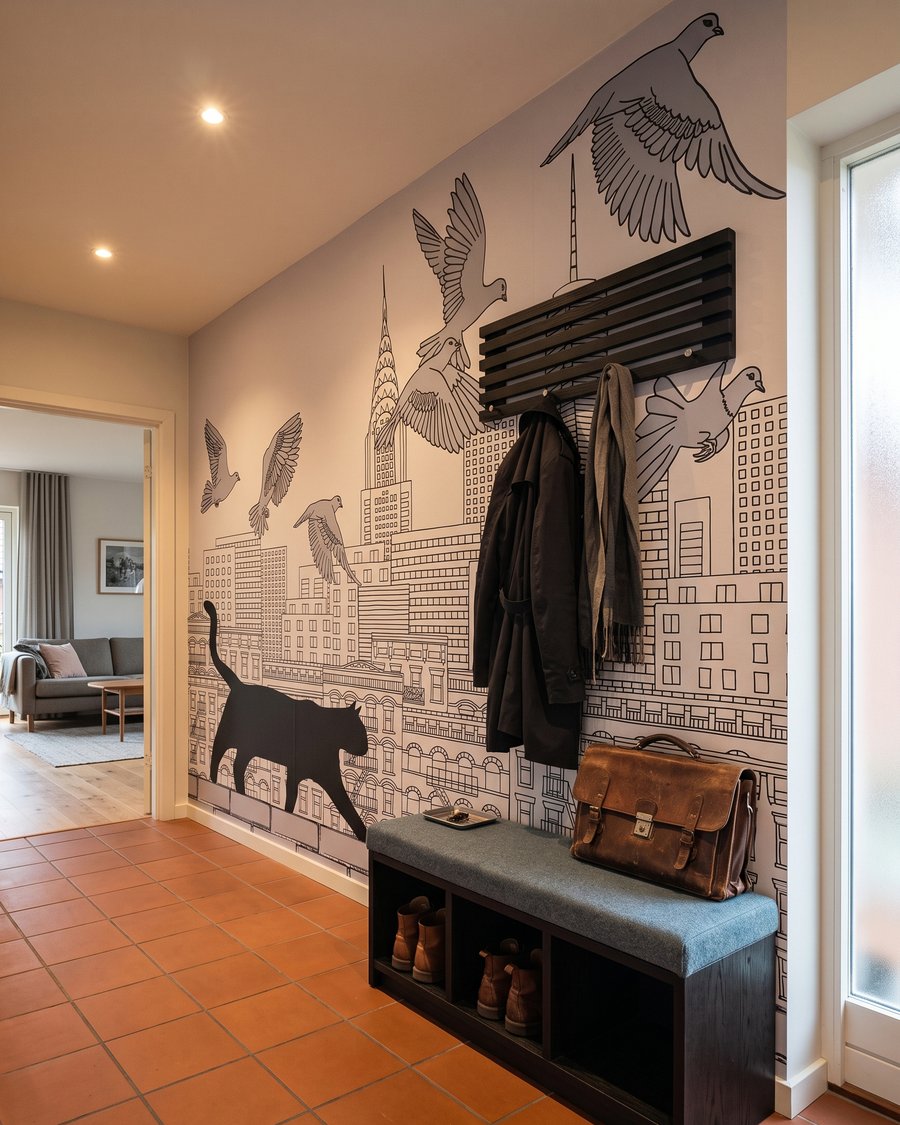 Chat dans la ville — intérieur 4