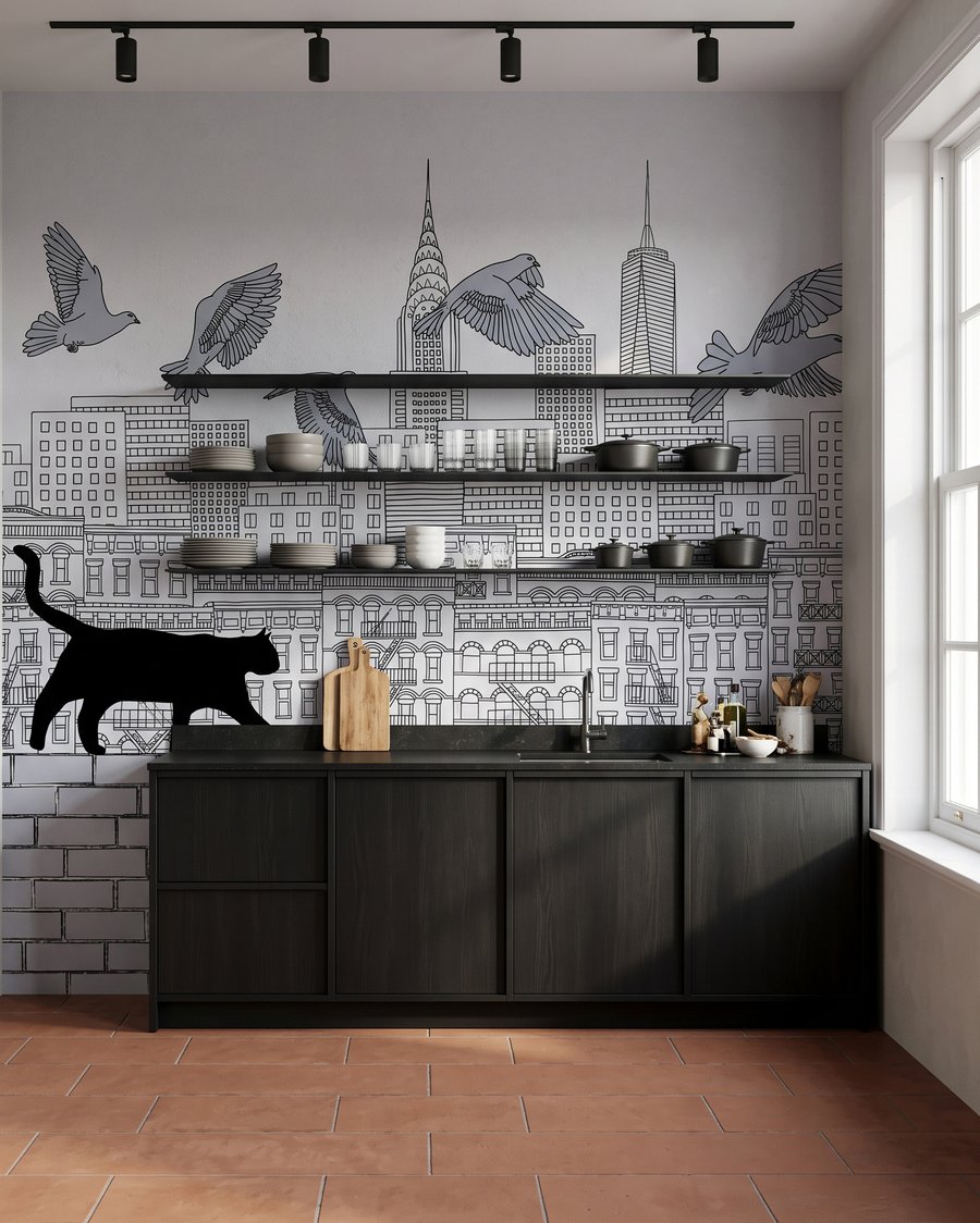 Chat dans la ville — intérieur 5
