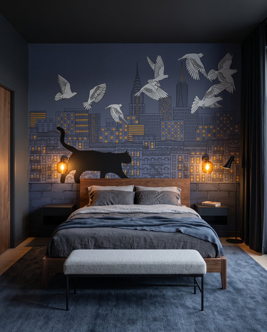 Chat dans la ville — intérieur 2