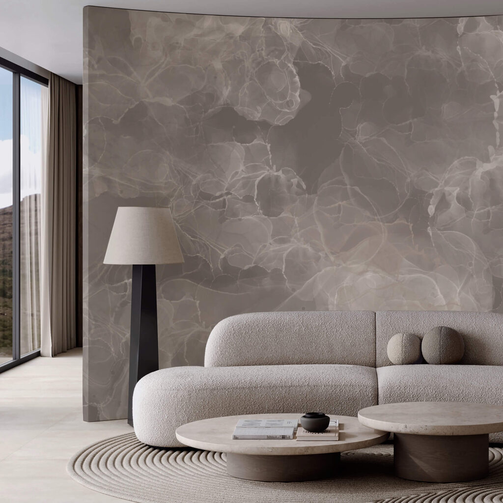 Formes nuageuses douces dans un intérieur