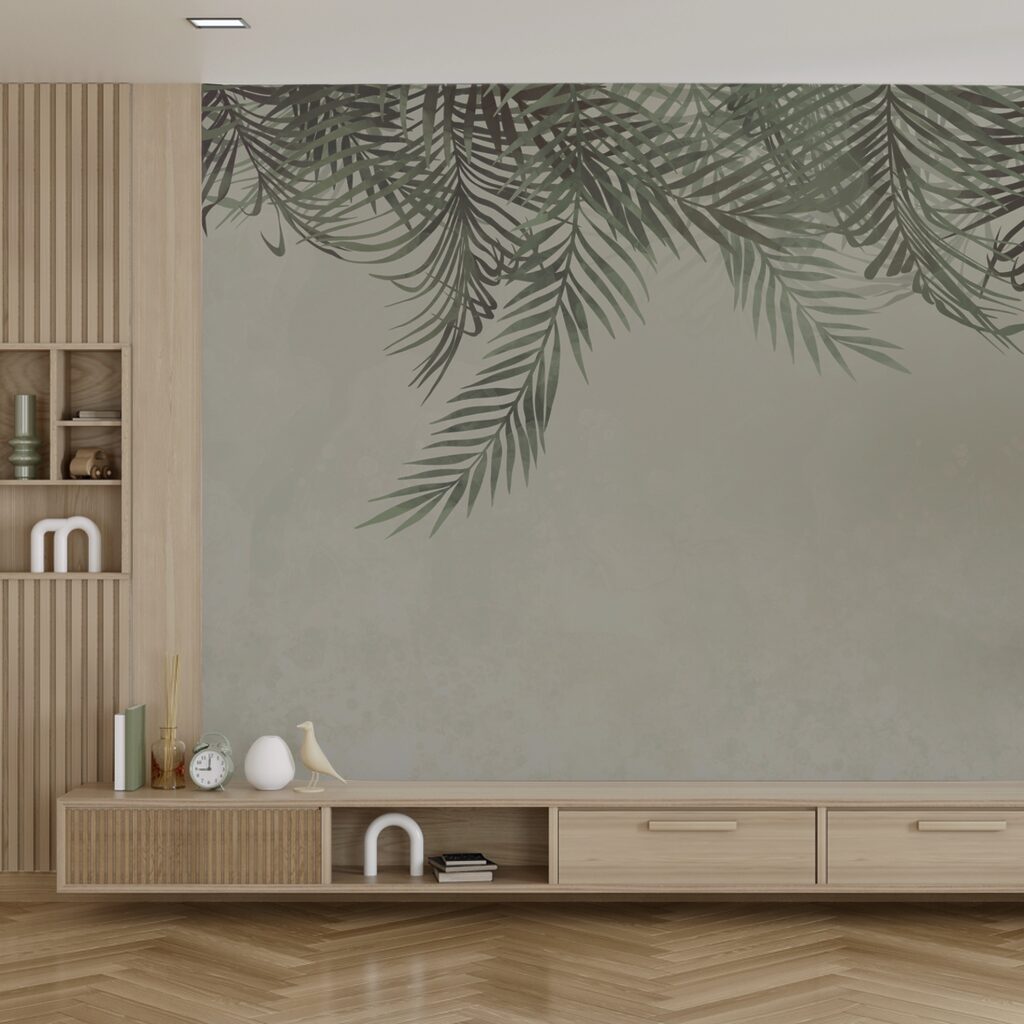 Bordure de verdure dans un intérieur