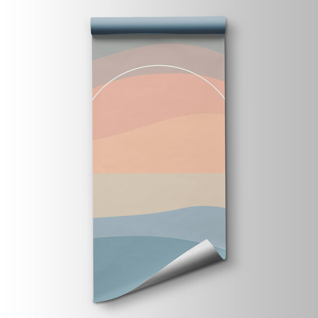 Cercle blanc et vagues — vue du produit