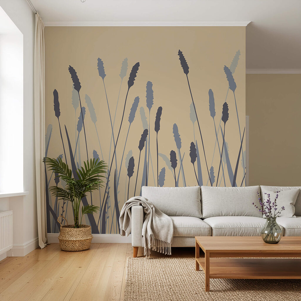 Herbes et épis dans un intérieur