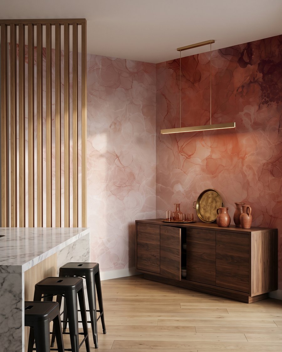 Nuages de couleur peinte — intérieur 1
