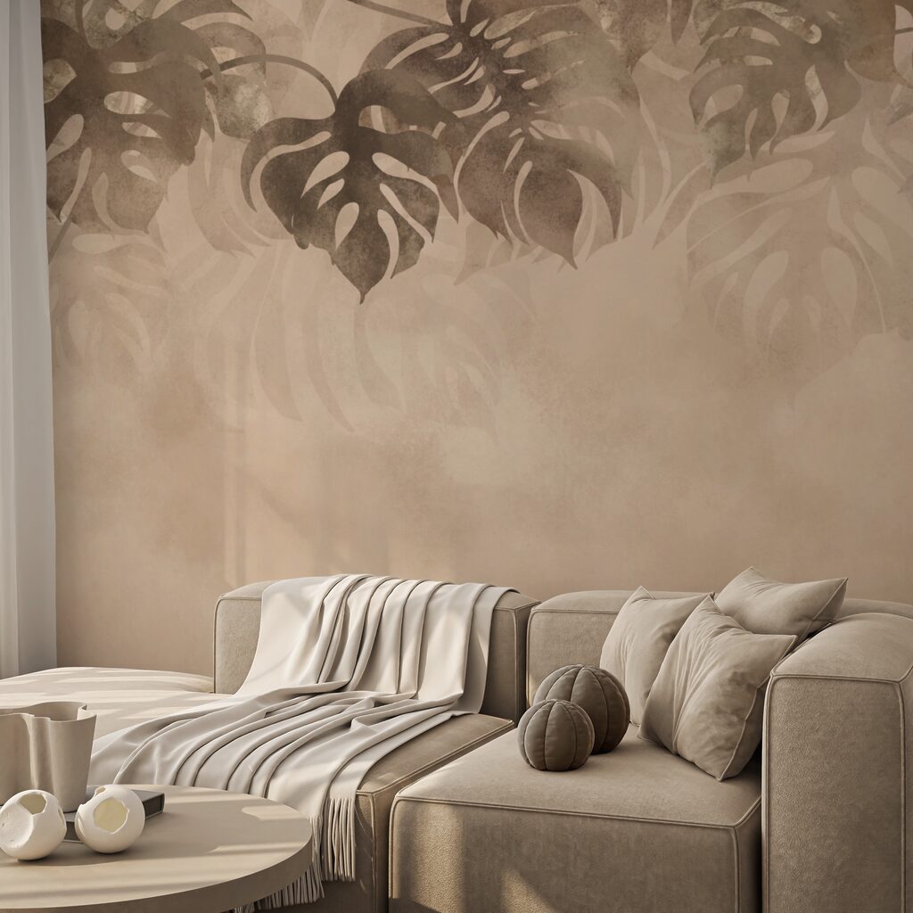 Feuillage tropical en couches — intérieur 3