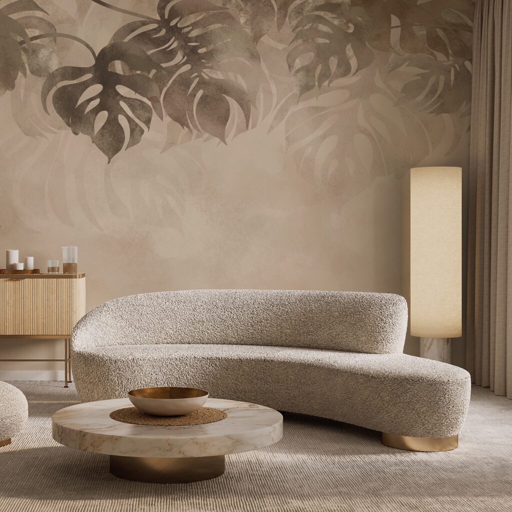 Feuillage tropical en couches — intérieur 1