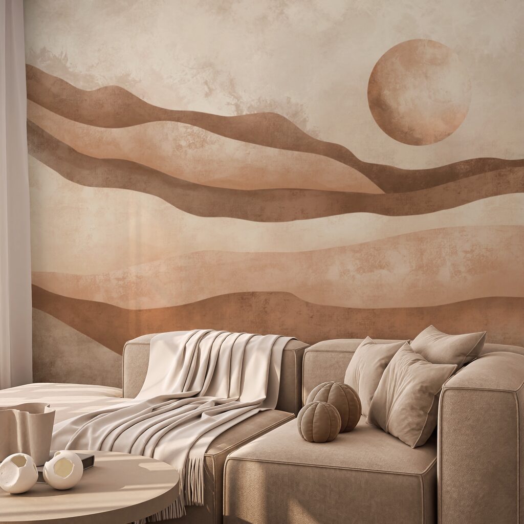Soleil sur paysage ondulé — intérieur 2