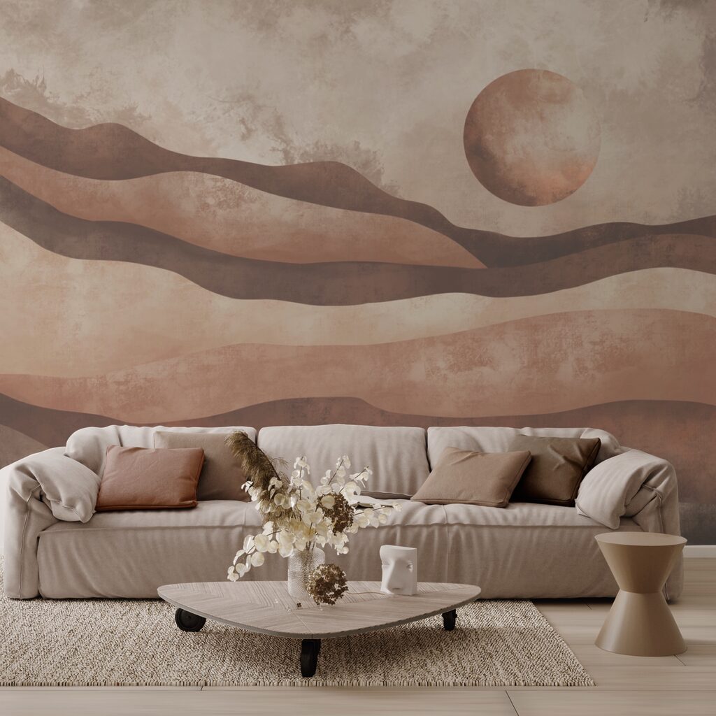 Soleil sur paysage ondulé — intérieur 1