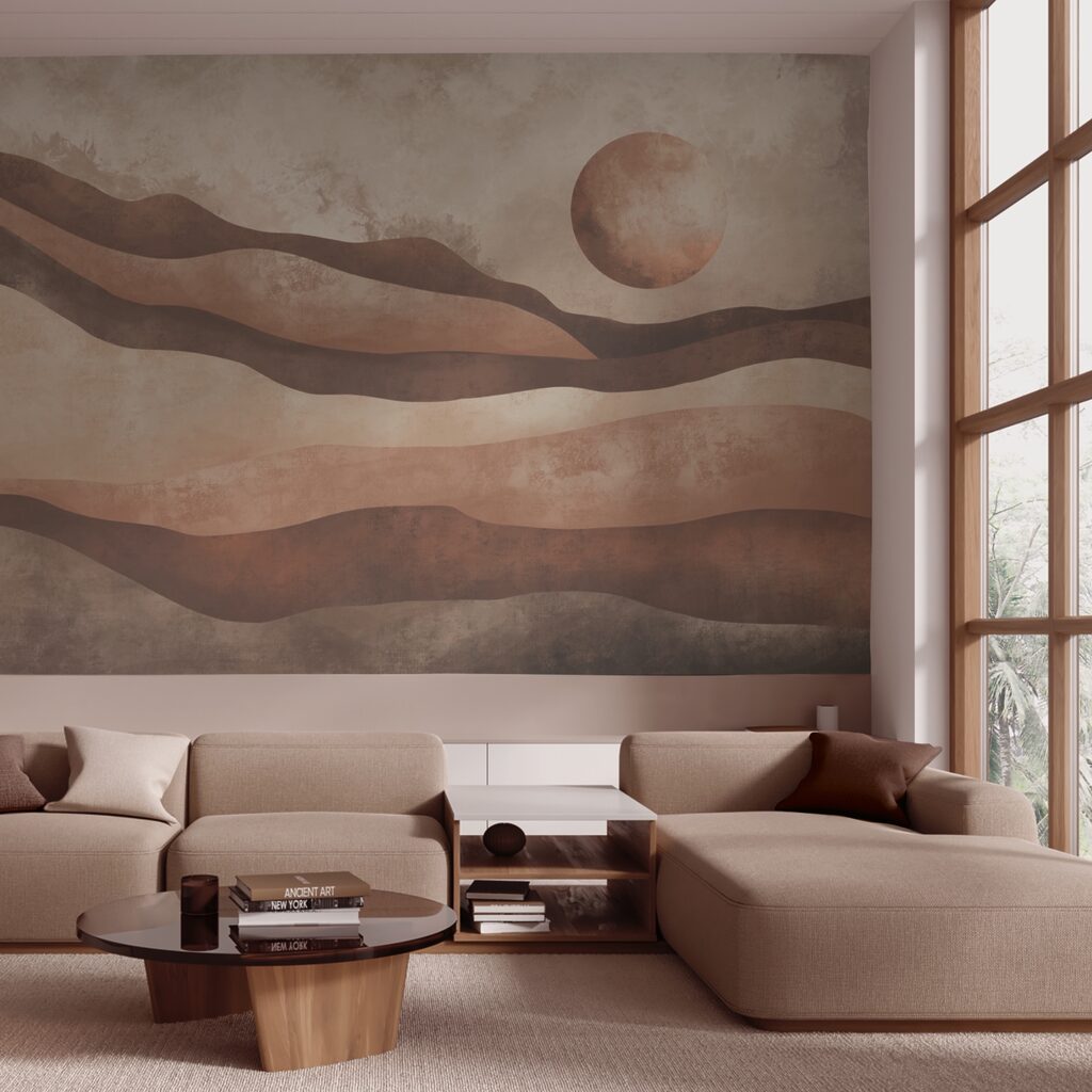 Soleil sur paysage ondulé — intérieur 2