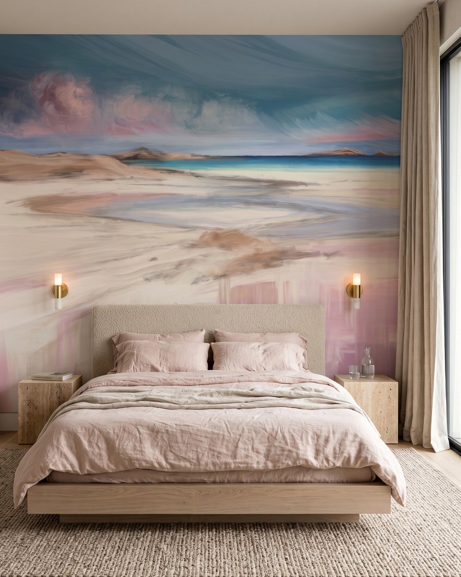 Rivage en lumière rose — intérieur 2