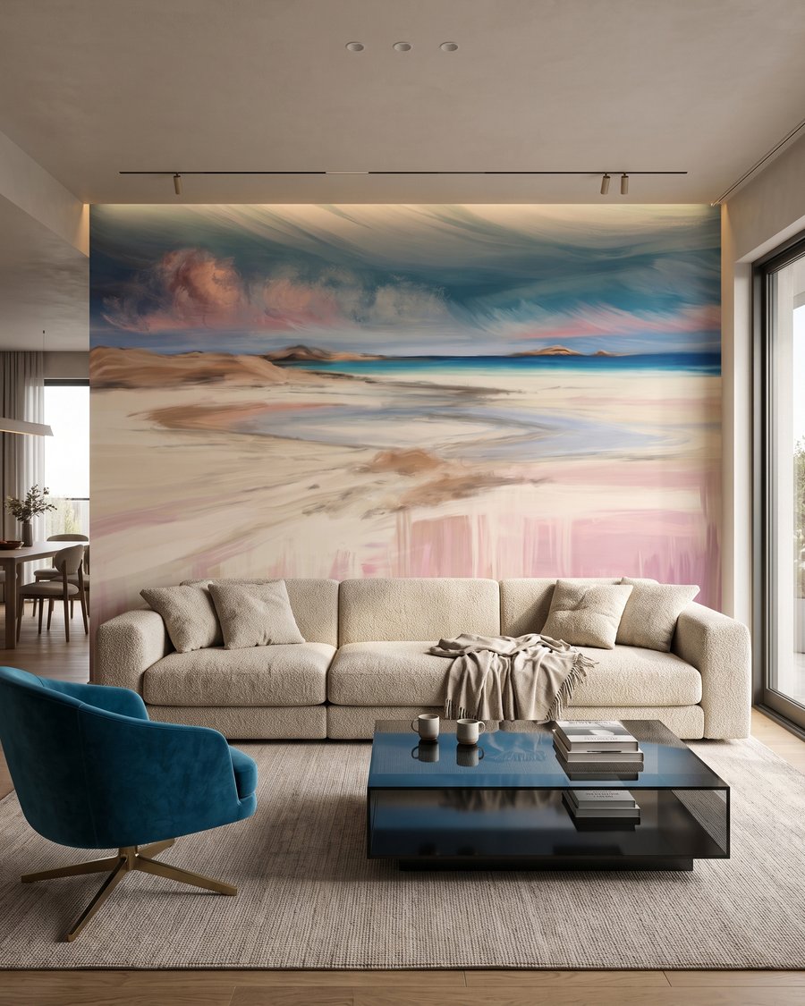 Rivage en lumière rose — intérieur 3