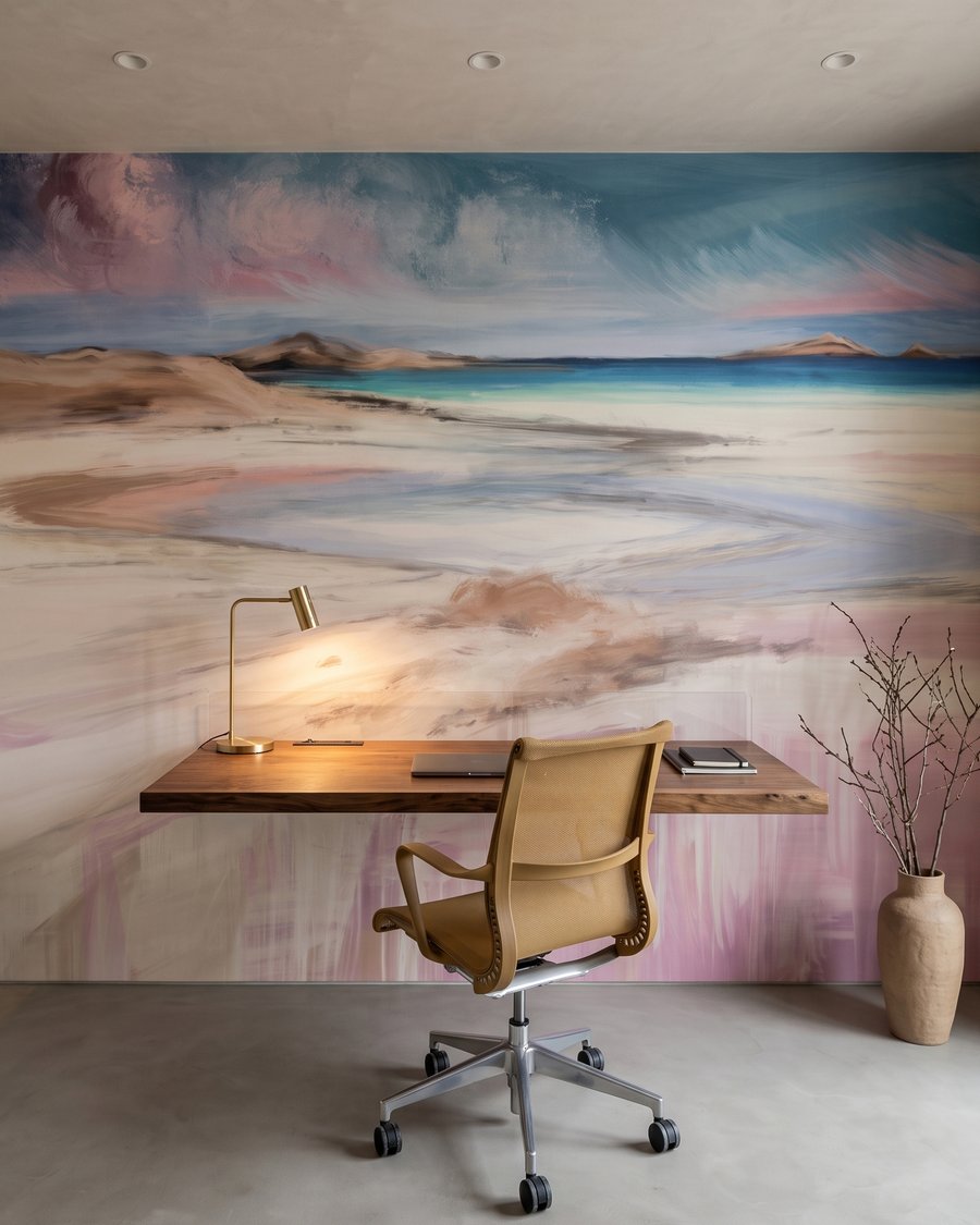Rivage en lumière rose — intérieur 7